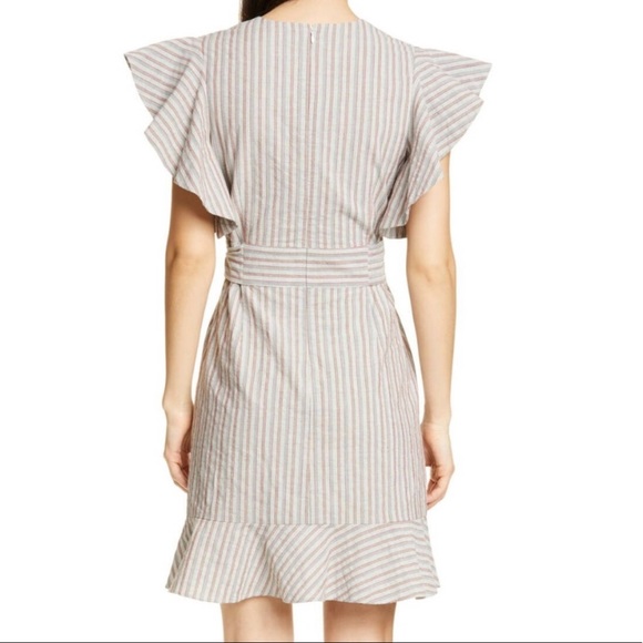 Robert Rodriguez Basia Metallic Striped Dress - Picture 5 of 11